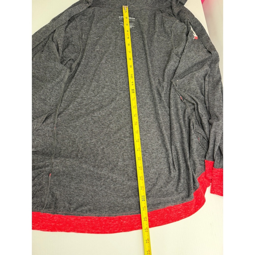 Colosseum Cincinnati Bearcats Womens Large Gray Red Hooded Open Front Cardigan - Picture 6 of 9